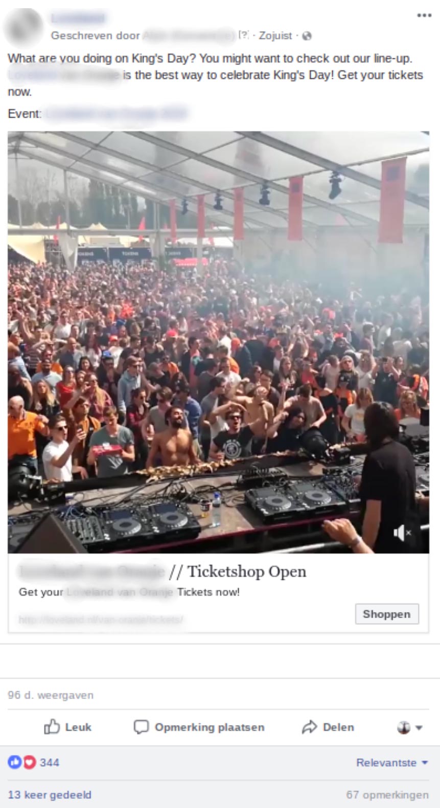 facebook advertising, UITVERKOCHT! Vol festival dankzij Facebook Ads
